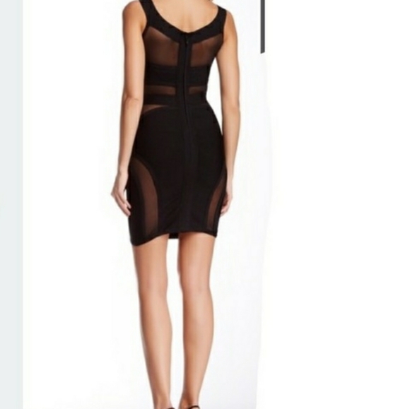 Black mesh dress bodycon dress - Picture 3 of 9